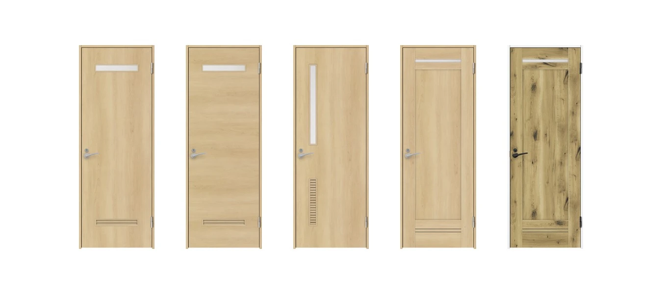 ガラリ付き扉デザイン ガラリ付き扉デザイン