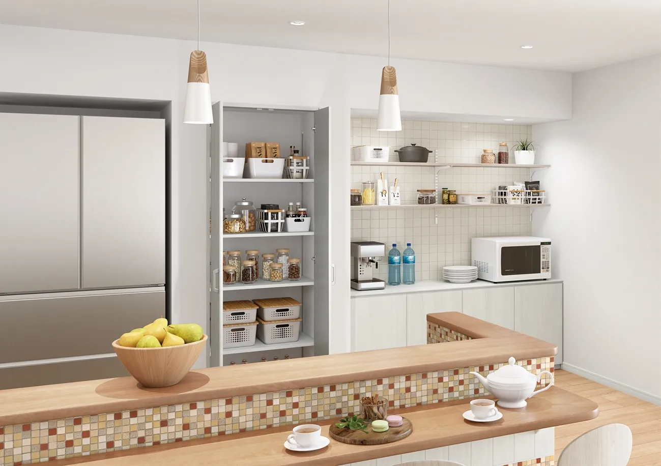 キャニティ　収納　レール　棚