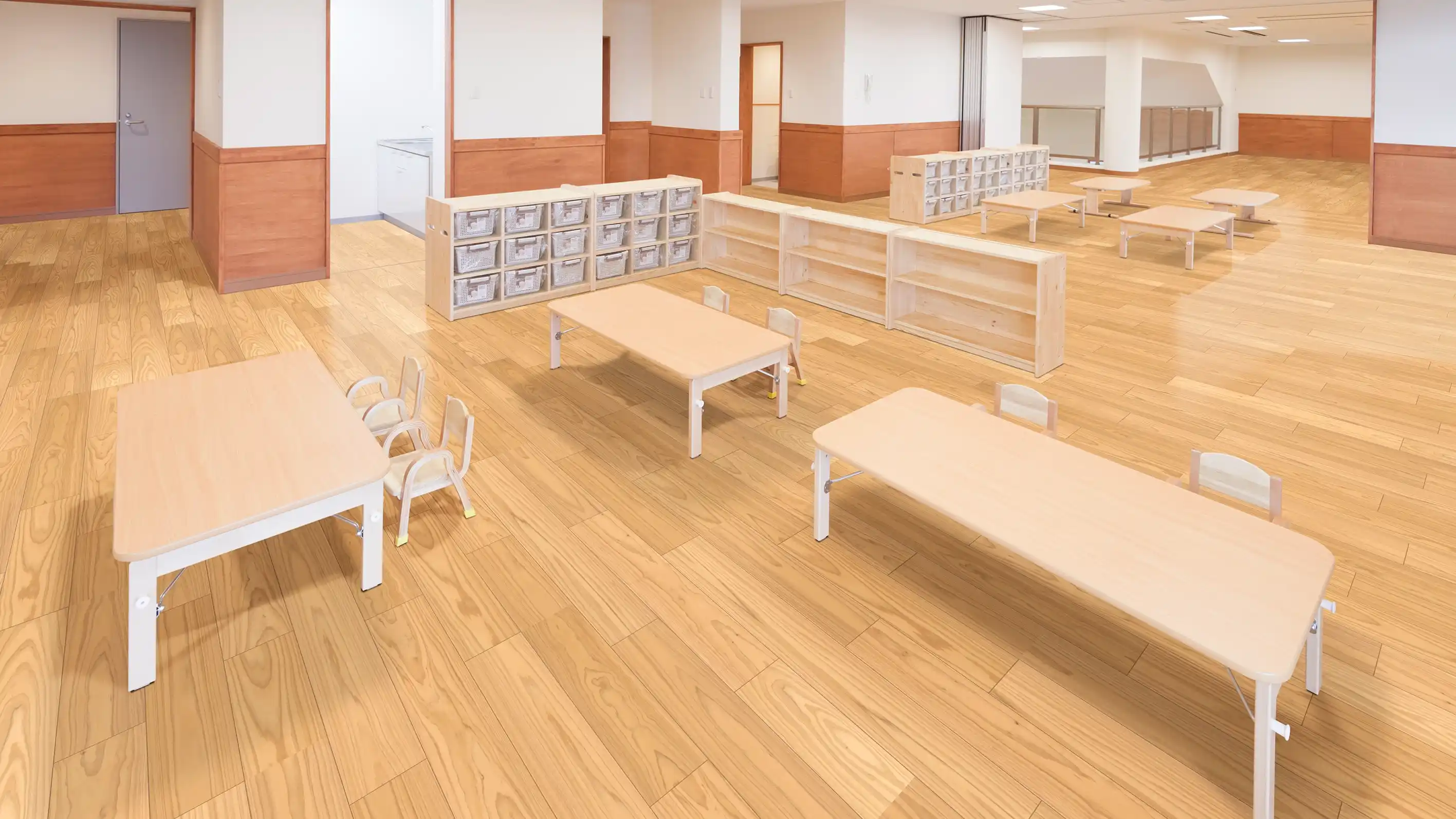 公商空間　フロア　ヒノキ　スギ